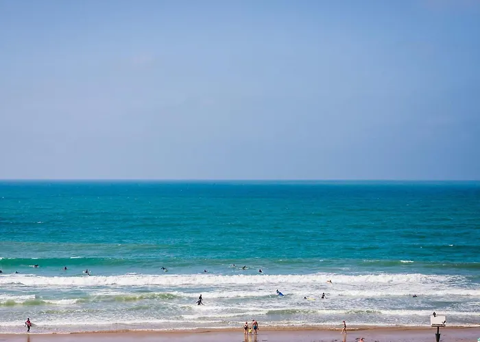 Horizon Keyweek Beachfront Duplex With Parking In Biarritz Center