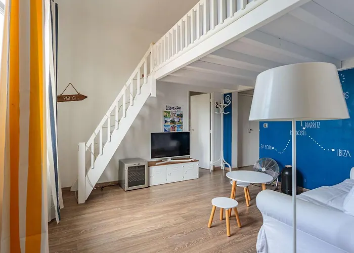 Charmant Appartement 1 Chambre Avec Mezzanine A 800M De La Plage Et Pres Des Commerces, Wi-Fi Gratuit - Fr-1-3-599