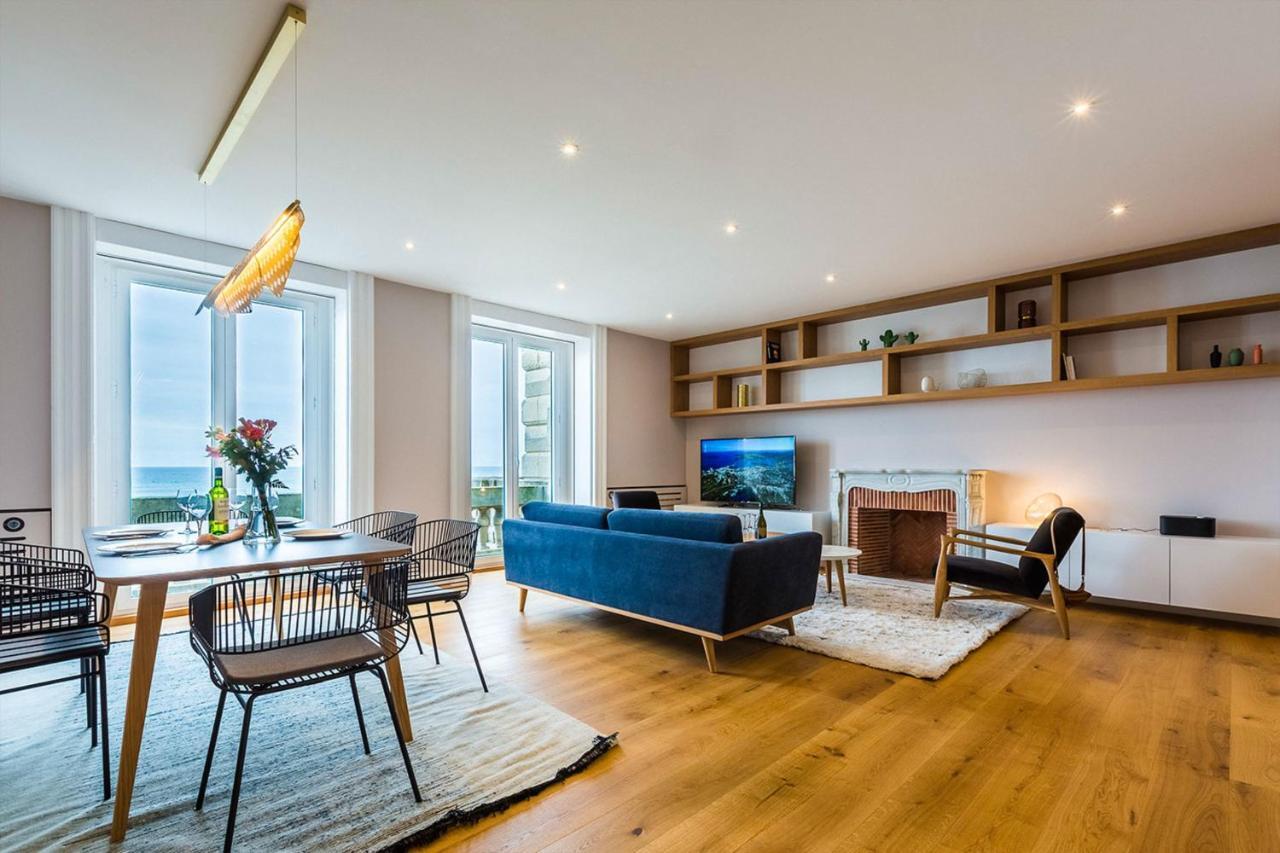 Horizon Keyweek Beachfront Duplex With Parking In Center Biarritz