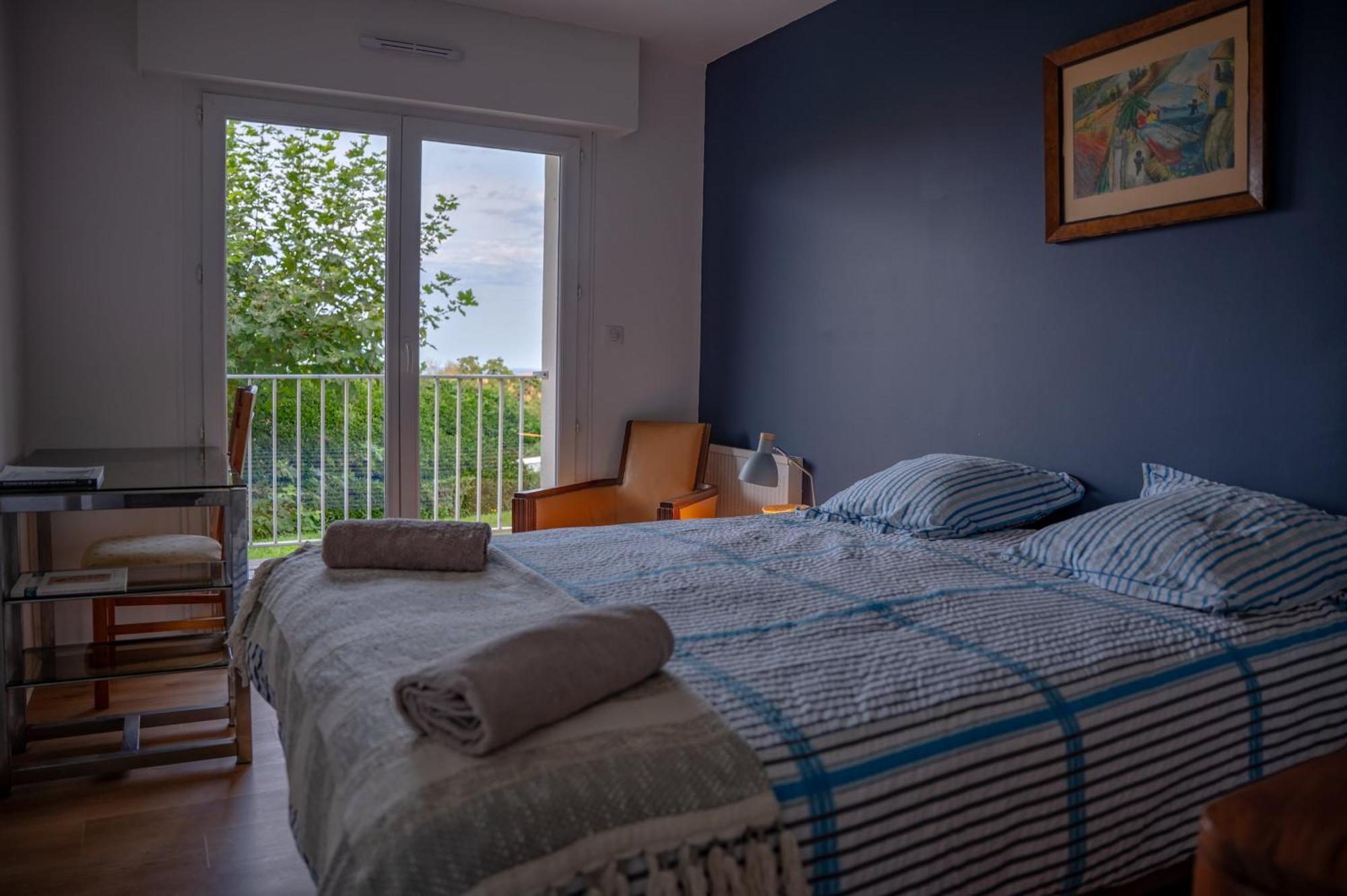 Cosy, Vue Mer, Terrasse Et Parking Situe A Beaurivage Apartamento Biarriz